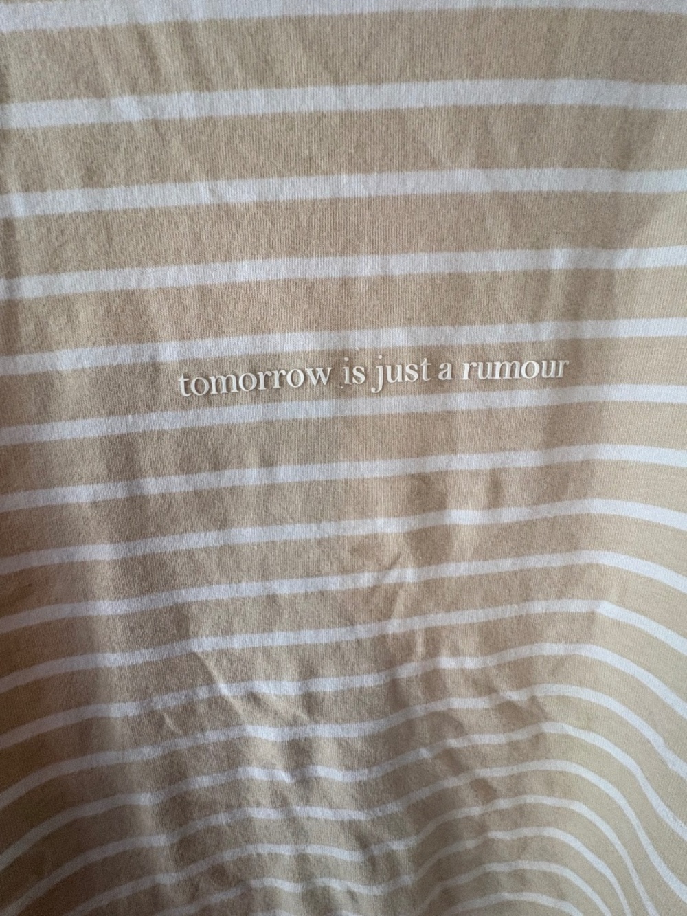 Denim & Flower Striped Tee - Size XL